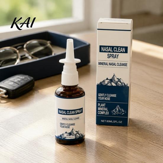 Daily Defense for Nasal Passages Natural Spray, 60ML Cleanse And Care Mist Spray Congestion Gentle Non-Medicated Dry Air, Travel, Use Mineral Based