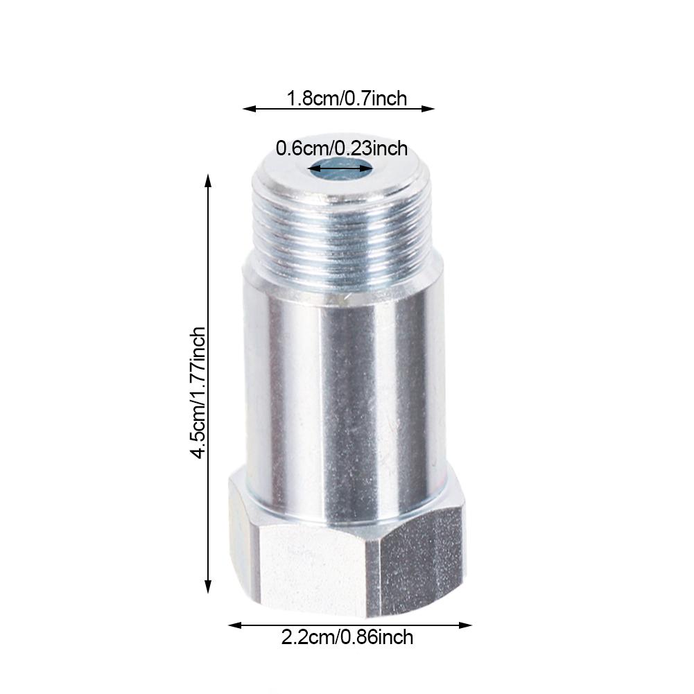 M18x1.5 автомобильный датчик кислорода O2 проставка удлинитель испытательной трубы адаптер удлинитель CEL HHO 45 мм пробка испытательная труба исправление контрольной лампы двигателя автозапчасти