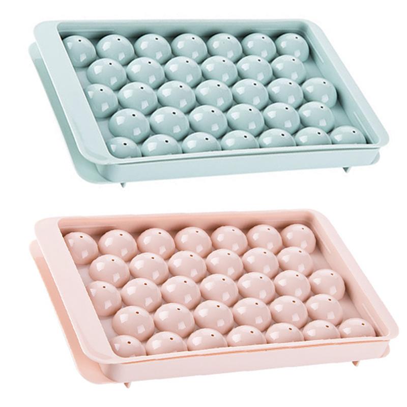 1 Pcs 3D Round Ice Cube Tray With Lid Plastic Diamond Spherical Style Ice Mold Diy Mould Ice Ball Maker Kitchen Tools