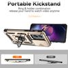 For Motorola Moto G Stylus 5G (2024) Case Ring Kickstand PC+TPU Phone Protector with Slide Camera Cover