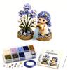 12 Zodiac Signs Bead Craft Kit DIY Beaded Garden Kit 3d Beaded Astrology Flower Kit