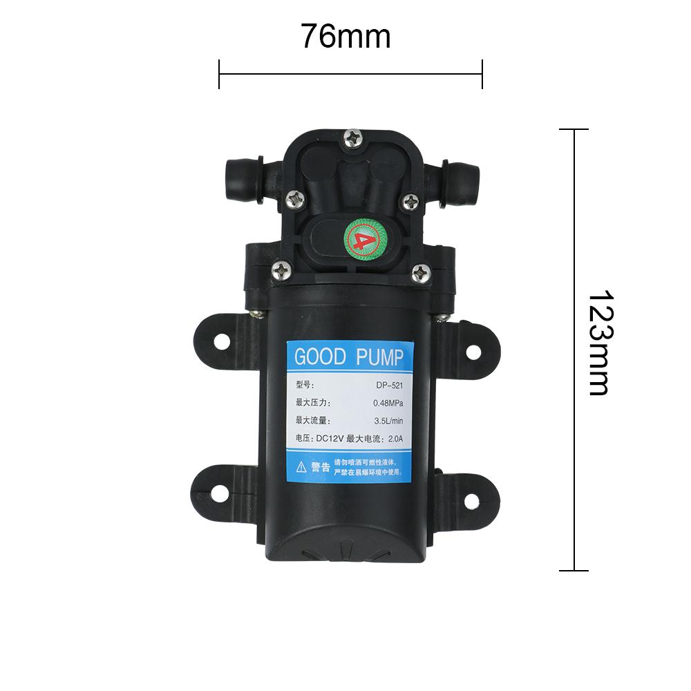 Прочный сельскохозяйственный электрический водяной насос высокого давления DP-521, 12 В, 220 В, 70 фунтов на квадратный дюйм, 3,5 л/мин, диафрагменный распылитель воды, автомойка