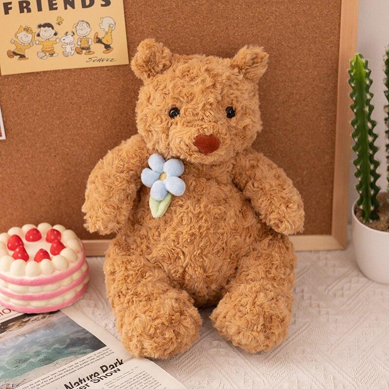 1pc 40cm Adorable Cartoon Teddy Bear Plush Toys Stuffed Soft Animals Dressing Up Doll For Girls Kids Room Decor Birthday Gifts