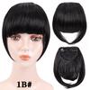 Fringe Bangs Synthetic Hair Extensions Clip In Bangs 6 Inch Short Straight Hairpiece Front Neat Bang Two Side Blonde