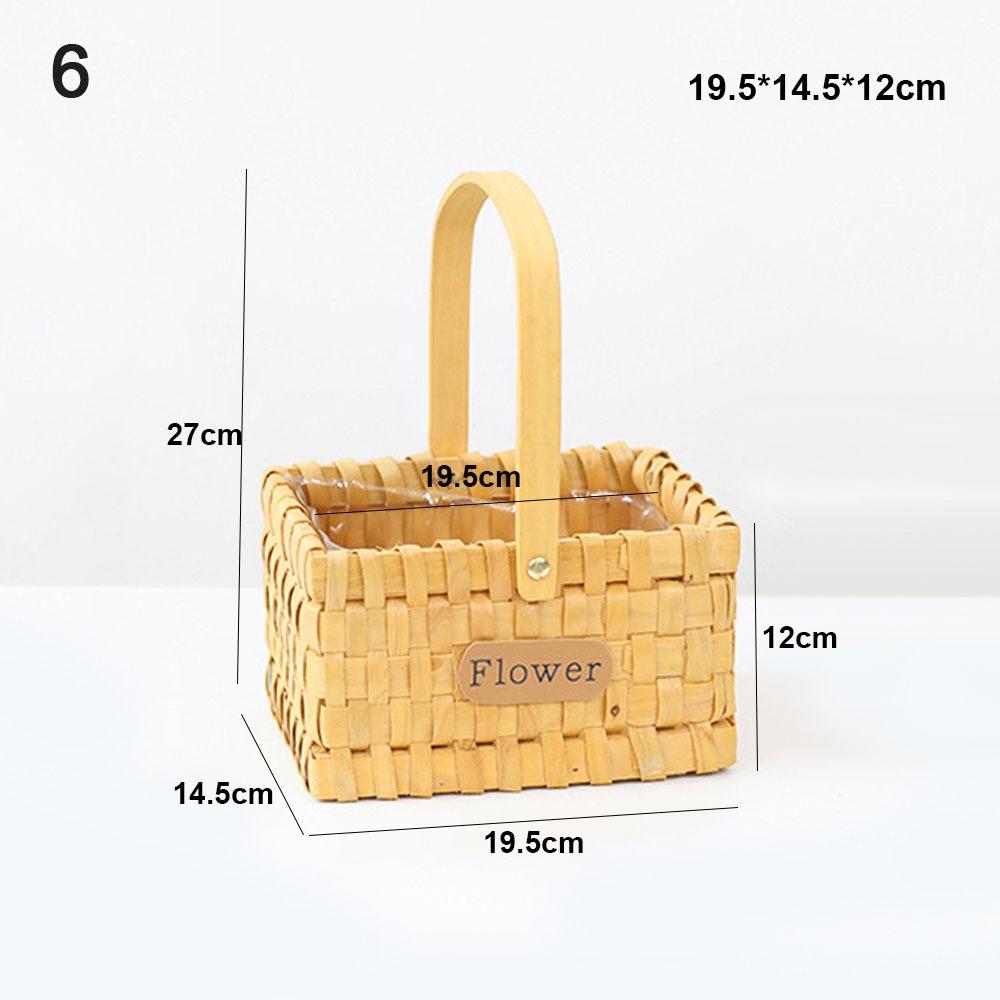 Мини Миниатюрная Плетеная Корзинка из Бумажной Лозы Ручная Работа Корзинка для Цветов для Кукол BJD/для Кукол Ob11