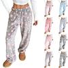 Women's Pajama Pants, Plush Pajama Pants, Soft Elastic Waist Pajama Pants, Star Pants With 2 Pockets