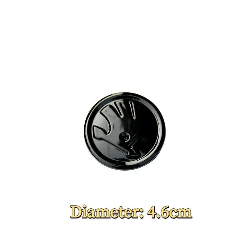 Car Steering Wheel Black Emblem for Skoda Superb RS NM18 Fabia Kodiaq Karoq Octavia A5 A7 Yeti Rapid Decorative Stickers Accessories