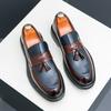Модная кожаная обувь для мужчин, из натуральной кожи, больших размеров, высококачественная дизайнерская формальная обувь, повседневная обувь, модная деловая