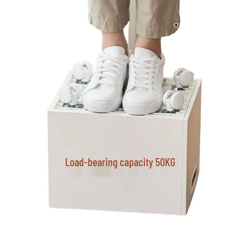 Вместительный ящик для хранения книг на шкивах для использования в классе