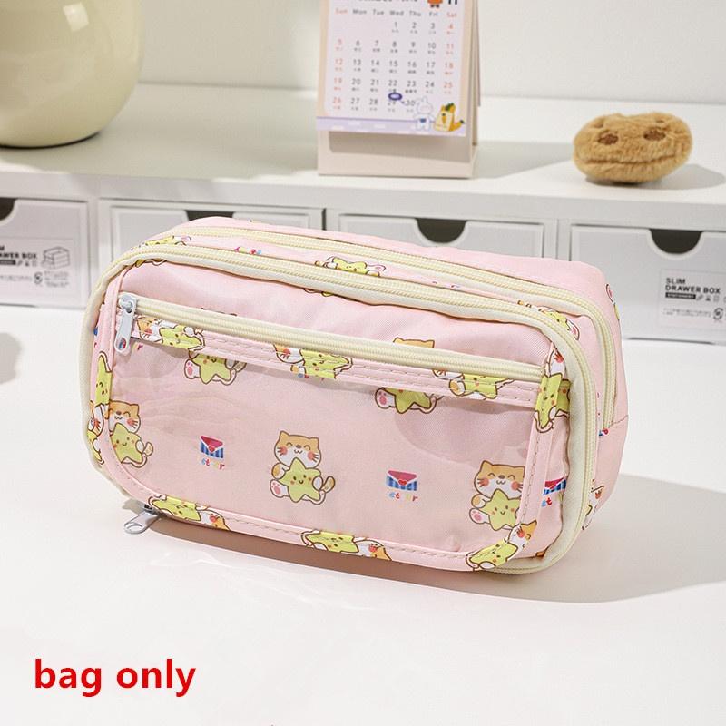 Милый мультяшный пенал для студента Мультяшный аниме креативный пенал Большая вместимость Сумка для хранения канцелярских товаров Косметичка