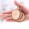 10 Natural X Wood Slice Christmas Tree Ornament Hanging Decor Diy Craft Tag Gift