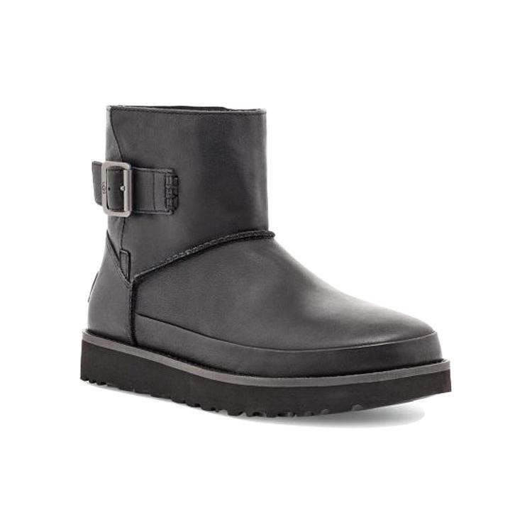 UGG Классический Деконструированный Мини Флисовый Черный Женский 1113191-BLK
