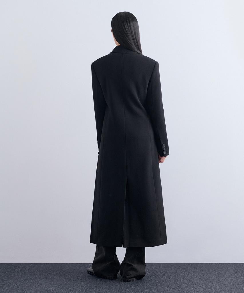 Musinsa Standard Woman Women'S Cashmere Blend Tidy Maxi Coat [Black]