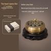 Pure Copper Incense Burner: Indoor Household Use for Agarwood & Sandalwood Fumigation, Includes Tray and Incense Seal.
