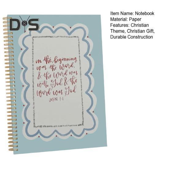 Христианский блокнот с катушкой ниток Религиозный журнал Женский блокнот для изучения Библии Церковные духовные события Христианские канцелярские принадлежности