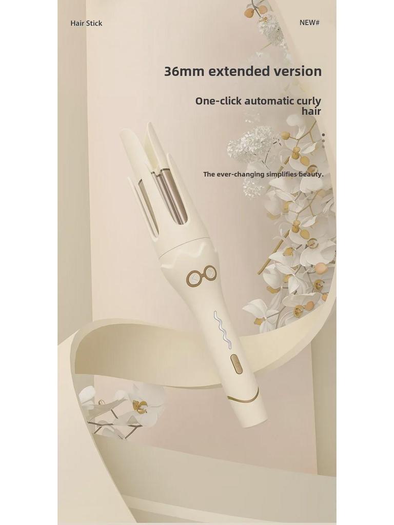36mm Korean Style Automatic Curling Iron - Gentle On Hair, Negative Ion Technology for Big Waves.
