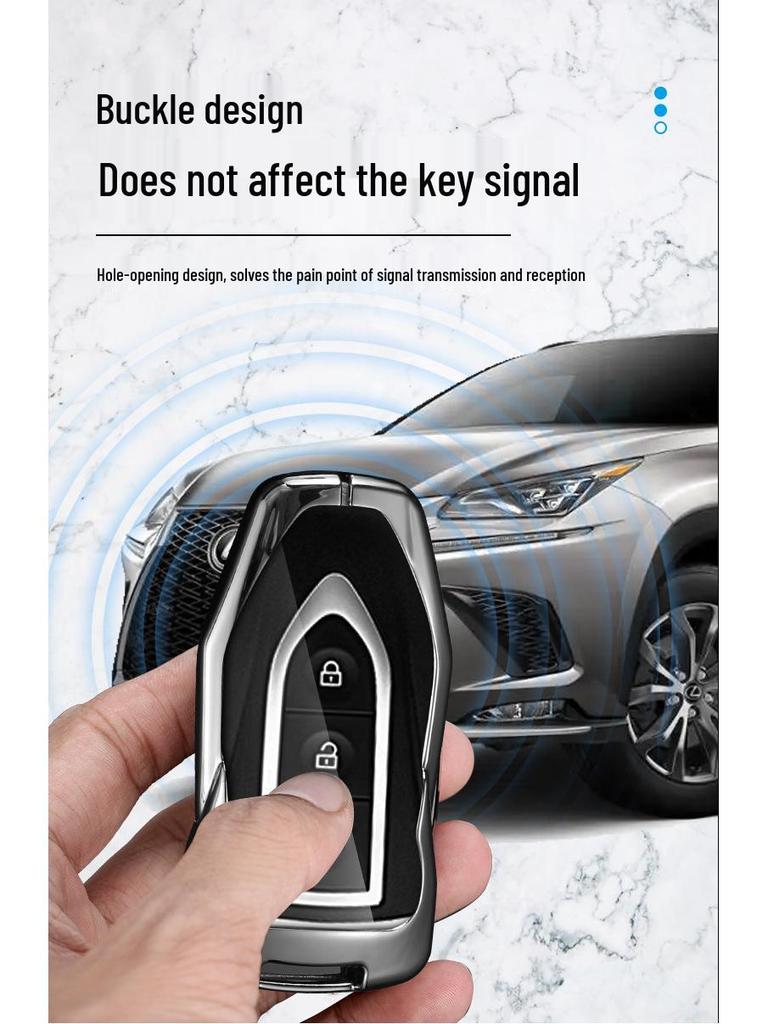 Zotye T300/T600 2018 Key Cover: Simple Men's Snap Button, Bullet Head Shell.