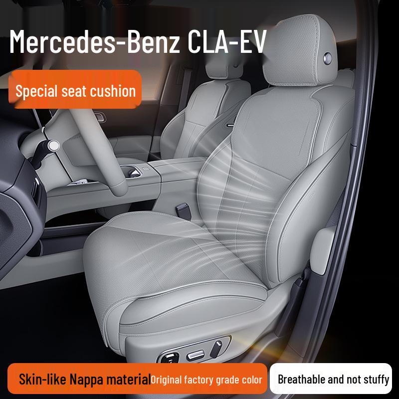 Всесезонные дышащие чехлы на сиденья Mercedes-Benz CLA-EV, 25 стилей - Модификация интерьера.