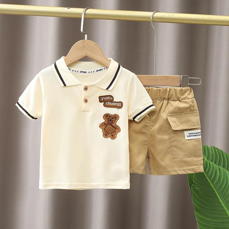 Baby Boy Clothes Set T-shirt Shorts Kids Boy Summer Clothing Set Cute Cartoon Baby Boy Outfit Set Infant Toddler Tee Shirt Pants