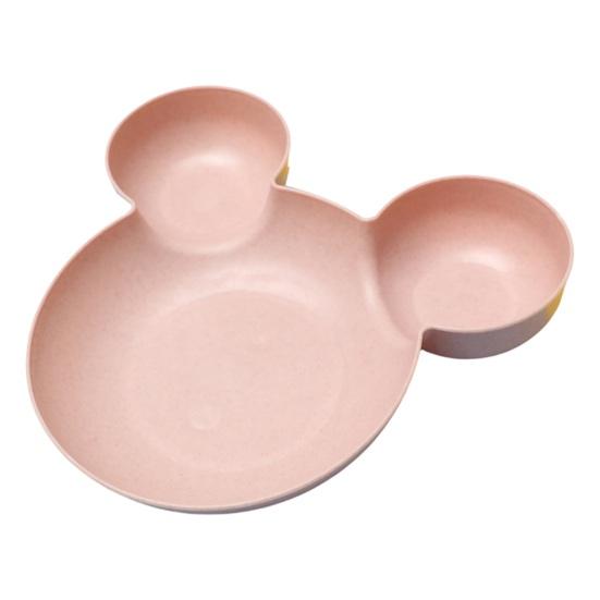 Прочная компактная милая тарелка с 3 отделениями для закусок из сухофруктов для детей, сервировочная тарелка