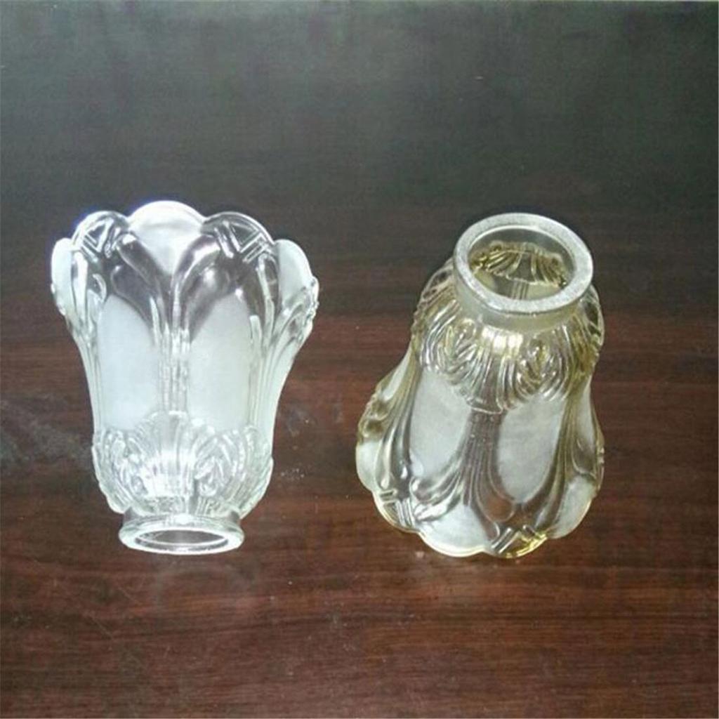 Сменный стеклянный абажур в винтажном стиле, прозрачный аксессуар для коньяка, глобусные светильники с конусным абажуром для потолочного вентилятора, настенные светильники