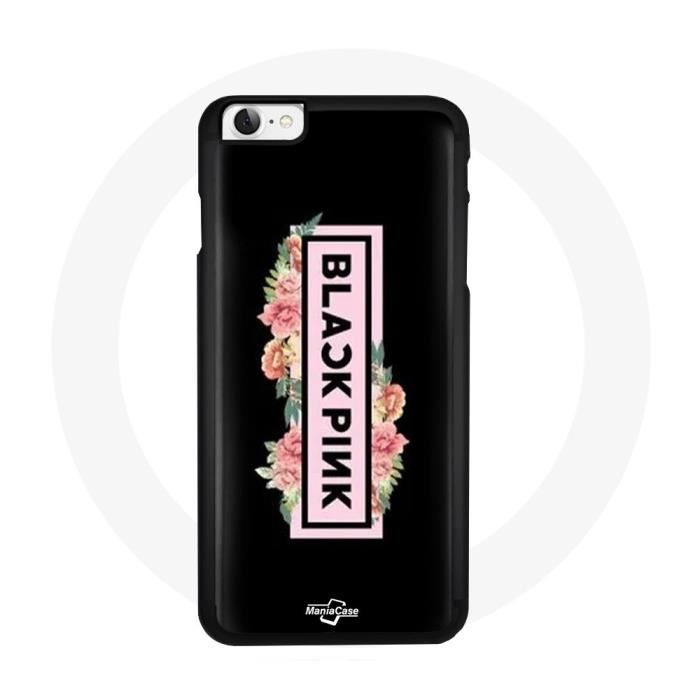 Case for Iphone 5 Blackpink K-pop Group Logo Black Pink Black Background