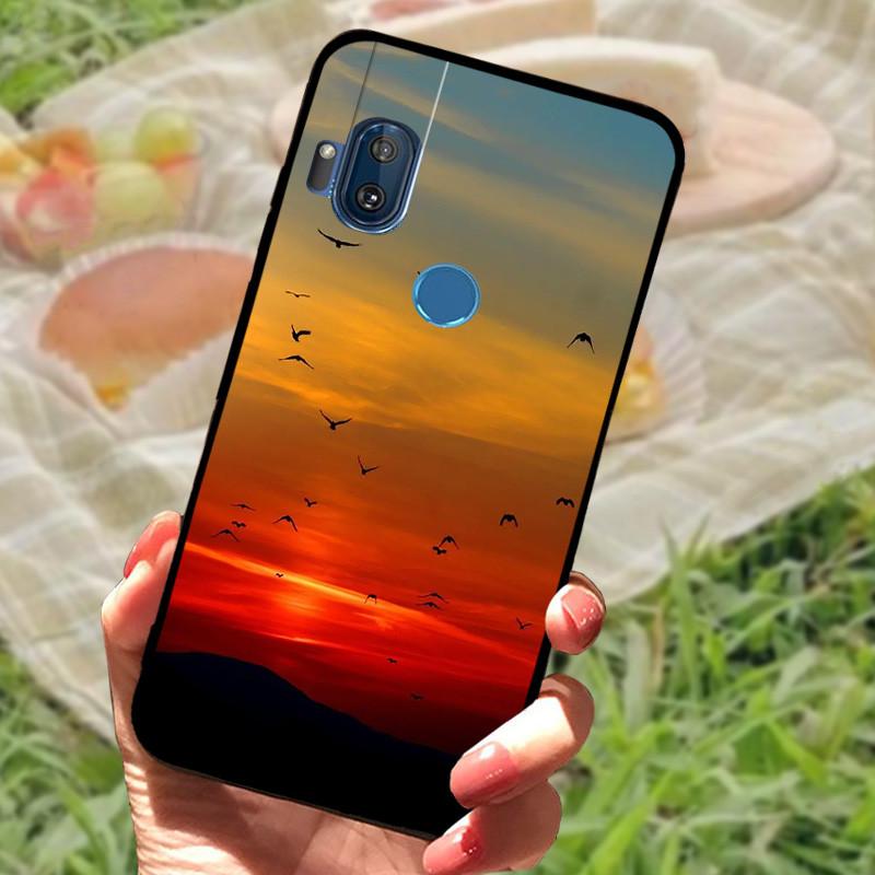 Чехол-бампер для Moto One Hyper, силиконовый, мягкий, с рисунком мрамора, черный, для Moto OneHyper, защитный