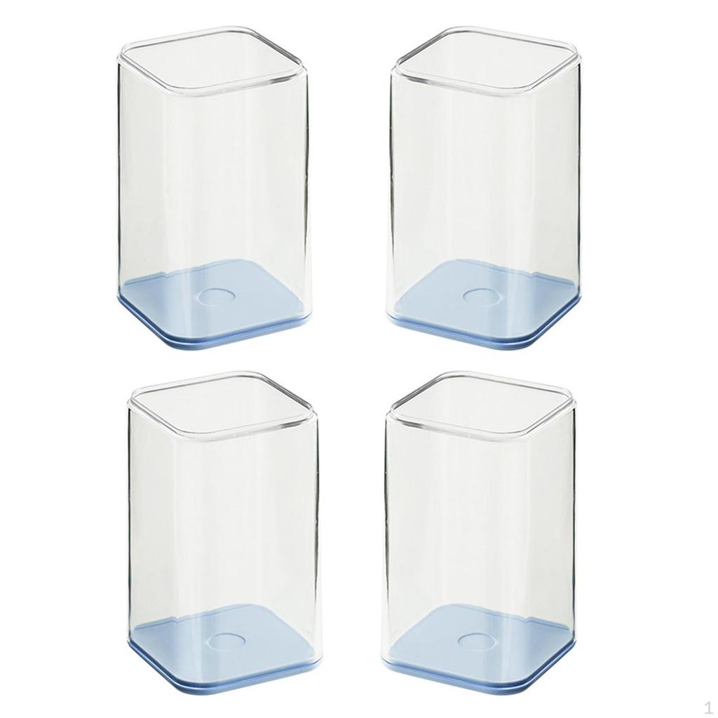 4 штуки Акриловая витрина Коробка Декоративная Настольная Штабелируемая Прозрачное Хранение