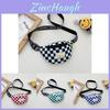Stylish Ins Korean Childrens Crossbody Bag Checkerboard Pattern Lightweight Accessory