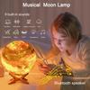 Лампа-Луна со встроенным Bluetooth и генератором белого шума, Детский ночник, 5,9 дюйма, Многоцветный лунный свет, 3D лунный свет для декора комнаты/Подарков для спальни