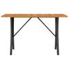 3 Seater Garden Sofa with Cushions & Table Black Poly Rattan