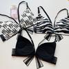 Women Butterfly Bras Patchwork Color Front Buckle Female Bandeau Underwear Push Up Bras Sexy Lady Brassiere Girls Y2K Tops