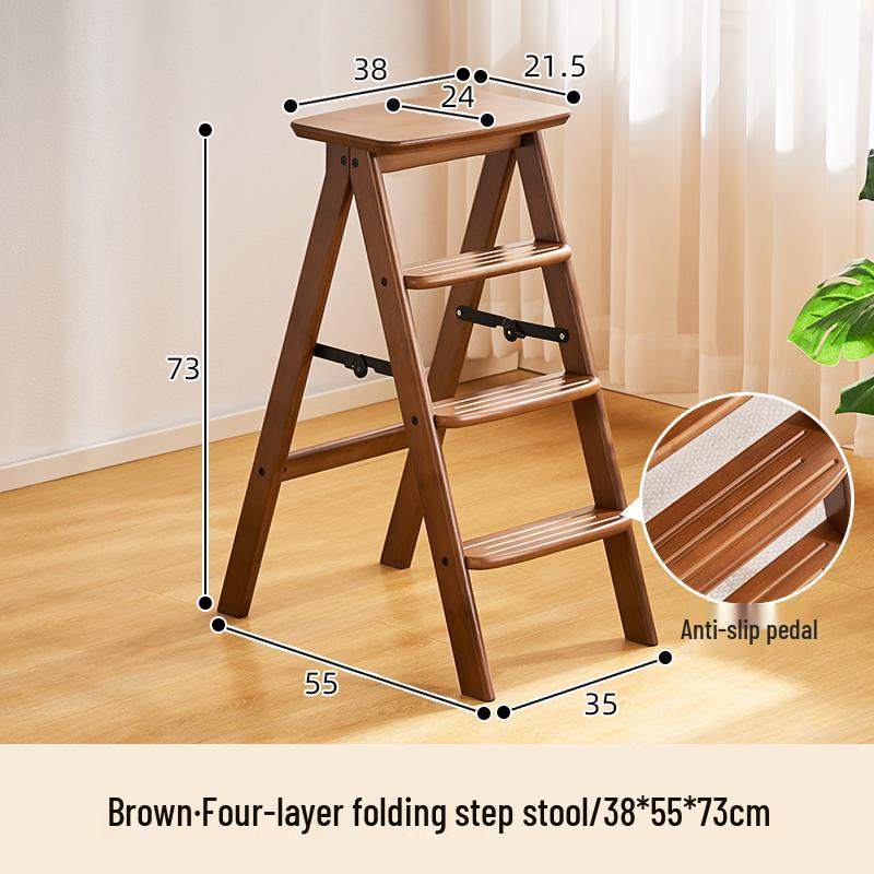Multifunctional Household Foldable Stool & Ladder for Kitchen and Bar Use