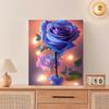 RUOPOTY Diy Painting By Numbers With Frame Blue Rose Acrylic Paint On Canvas Picture By Numbers For Adults Starter Kits 40x50cm