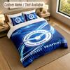 3Pcs Bedding Set Custom Name Text, 1 Sheet 2 Pillowcases Home Bed DecorBrighton & Hove Albion Football