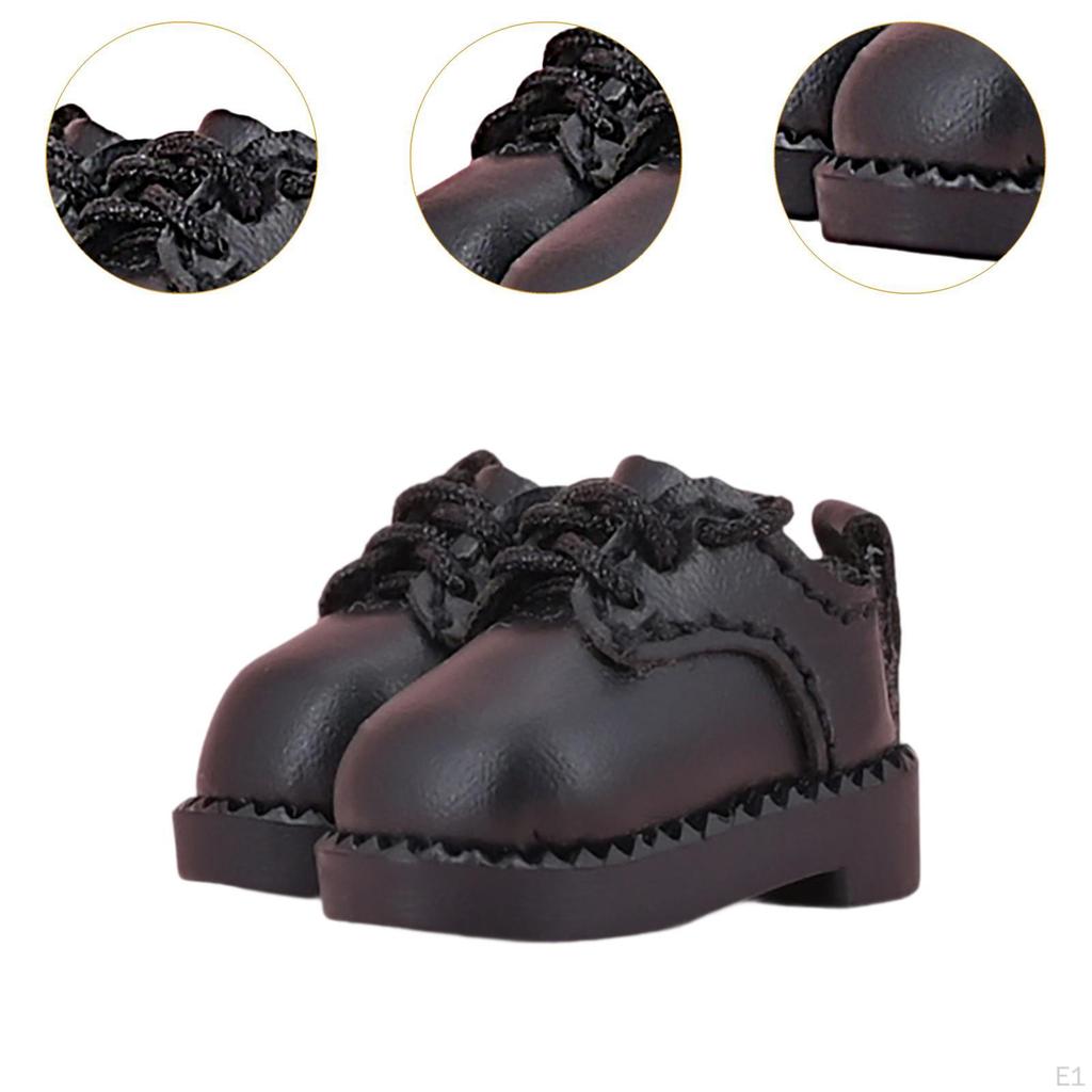 1 пара кукольных аксессуаров, обувь с квадратным носком для 1/12 BJD кукол, модный костюм, повседневная одежда, мягкая