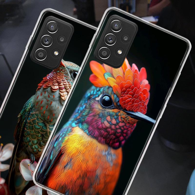 The Spirit of Hummingbirds Phone Case for Samsung A54 A57 A37 A17 A14 A15 A12 A24 A34 A55 A35 A25 A52S A07 A05S A04S A22 A32 A72