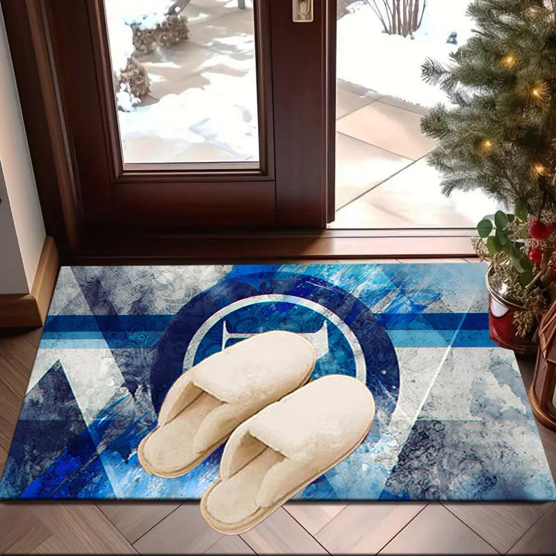 Napoli Blue Energy Symbol Area Rug Office rug, Chair Rug, Decor Carpet Livingroom bedroom Mat, Large Size Fan gifts Christmas gifts
