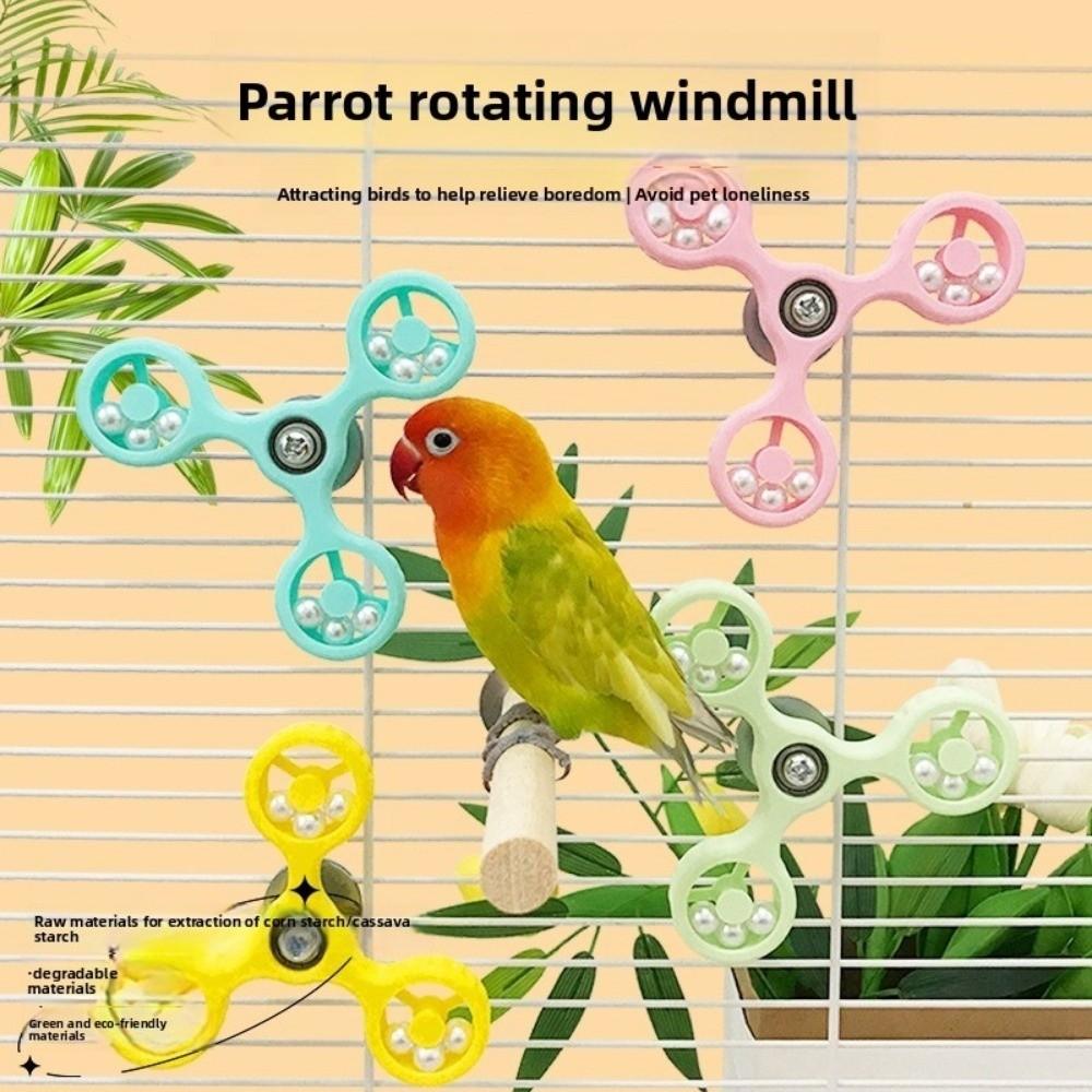 Новое вращающееся колесо-спиннер из АБС-пластика для птиц, интерактивное, для корел, конуров, волнистых попугайчиков, попугаев, аксессуары для клетки