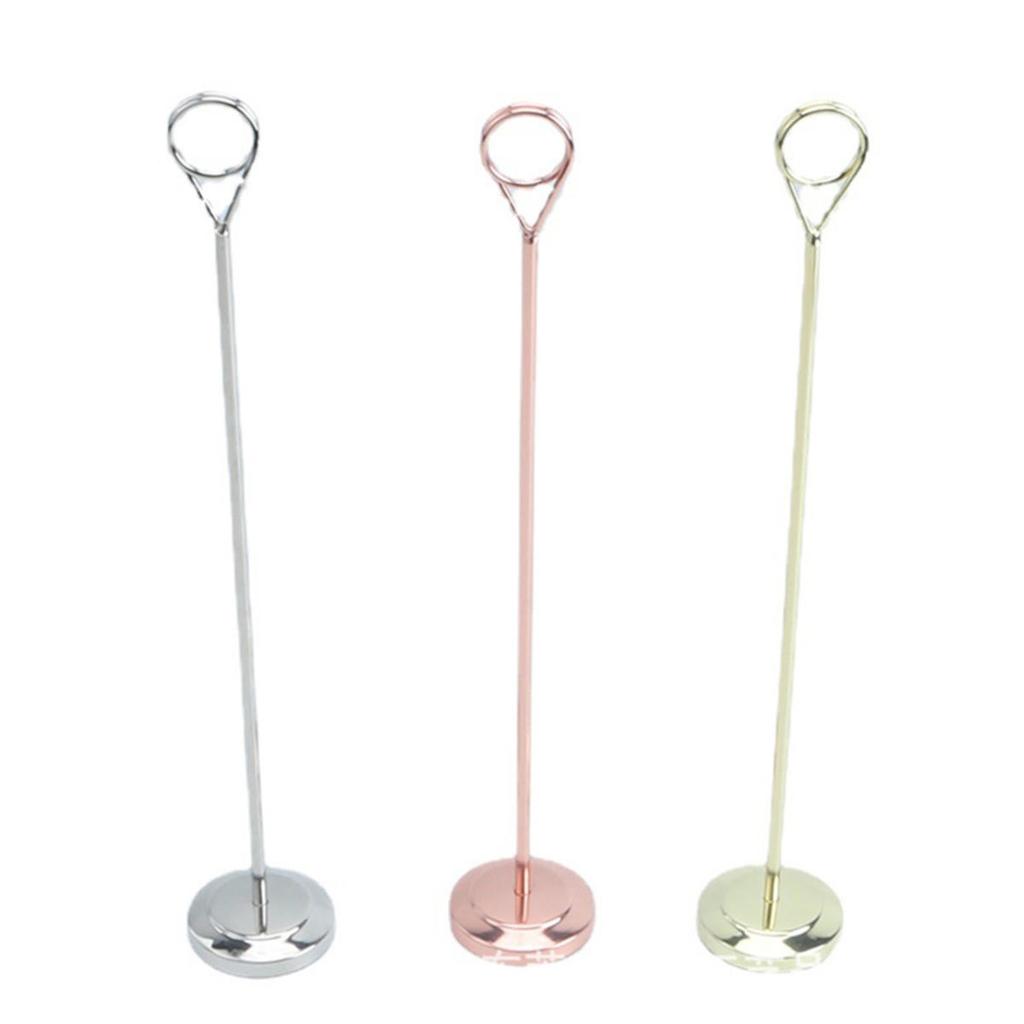 Круглый держатель для карточек с фотоклипом из нержавеющей стали для заметок, открыток, бумаги, фотографий, держатель номера стола, настольное украшение, атрибут для вечеринки