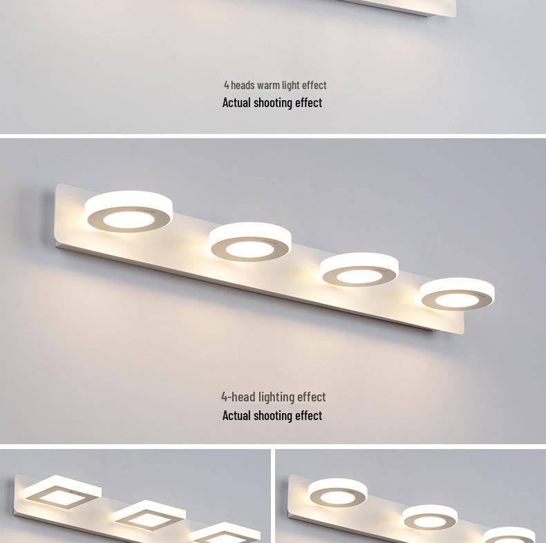 Водонепроницаемый Современный Светодиодный Светильник для Туалетного Столика в Ванной с Защитой от Запотевания и Защитой Глаз