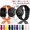 Sport Silicone Strap For Amazfit GTR 4 3 2 Stratos 3 2 2S WatchBand For Huami Amazfit GTS 4 4Mini 3 2 2Mini Bip 6 Bip5 Bracelet