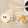 Mesh Frame Folding Laundry Storage Basket Round Large Capacity Dirty Clothes Basket Cartoon Shape Organizer Basket