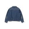 Levis Fw22 однобортная джинсовая куртка с воротником из овчины и лацканами, куртка унисекс, джинсовая, синяя A4882-0000