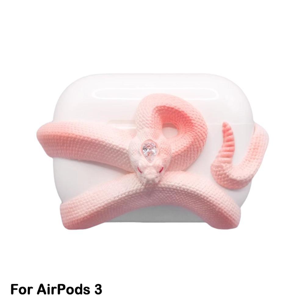 Заводная змея смола защитный чехол для наушников 3D защитная оболочка для AirPods Pro/Pro 1 2 3 4