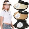 New Ultralight Solar Fan Sun Hat, UV Visor Hat With Rechargeable Fan, Beach Hat Adjustable Unisex Summer Hat