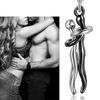 Unisex Couple Hug Design Pendant Necklace Choker Chain