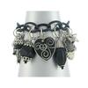 [E9314] - Designer Bracelet 'Roxane' Black Silver