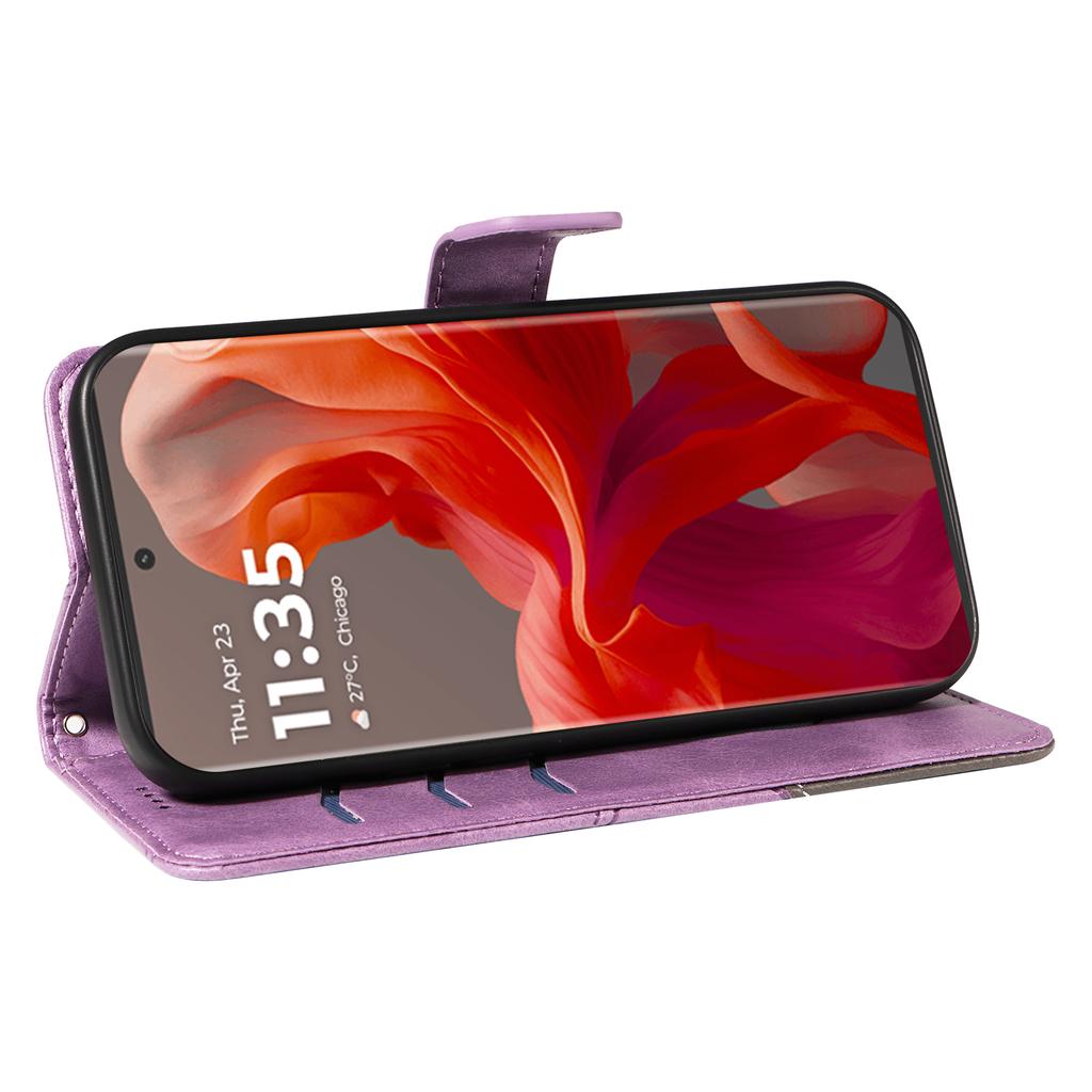 Для Motorola Moto G85 5G/S50 Neo 5G Чехол Кожаный Геометрическая Линия Кошелек Чехол для телефона с Ремешком на Запястье