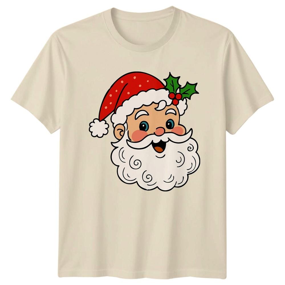 Santa Claus Christmas Holiday Unisexs TShirt Unisexs Tee Cartoon Graphic Top